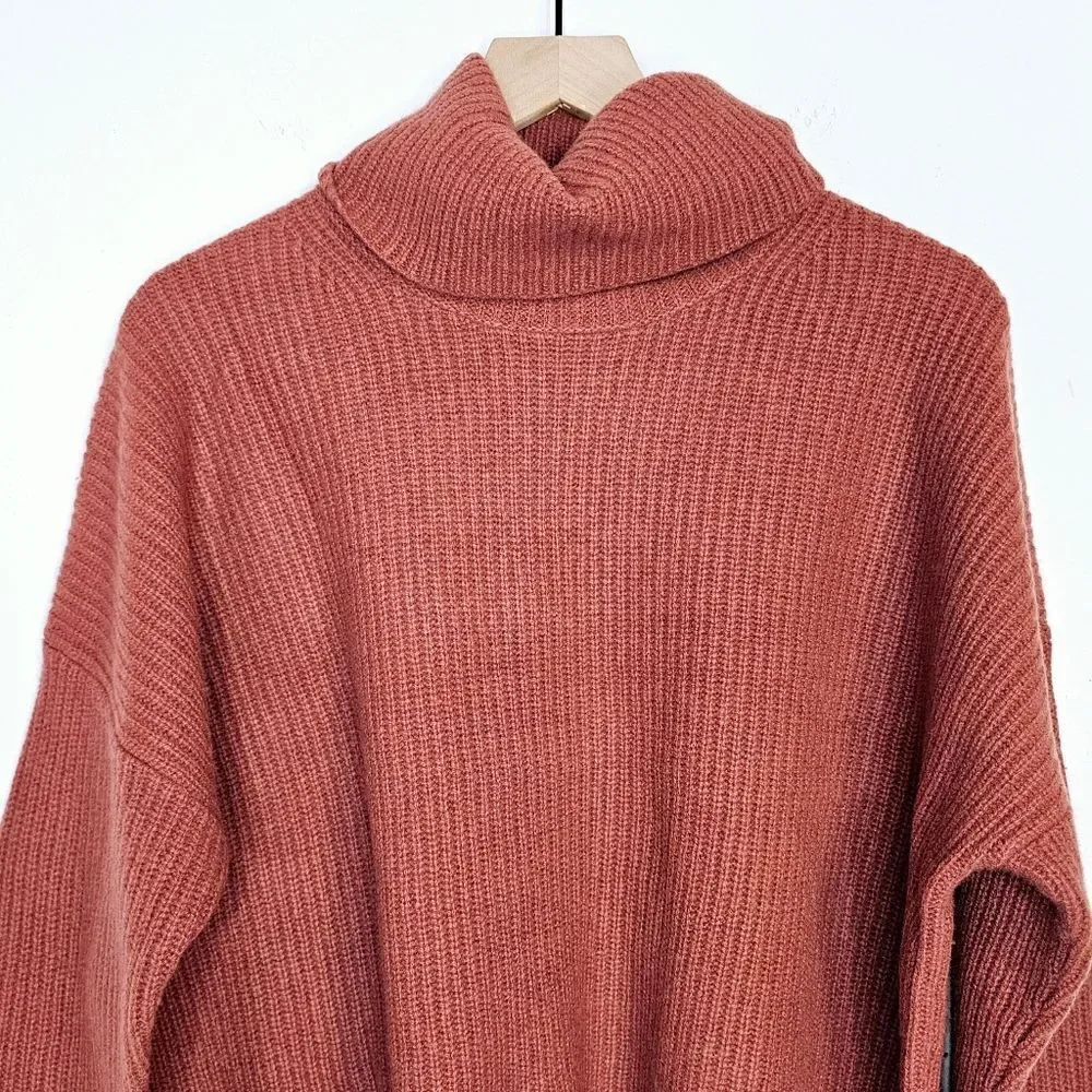 New! Madewell Cashmere Wool Soft Knit Oversized Turtleneck Cozy Sweater